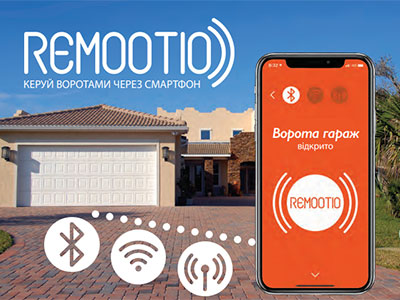 Блок управления гаражными воротами со смартфона Remootio