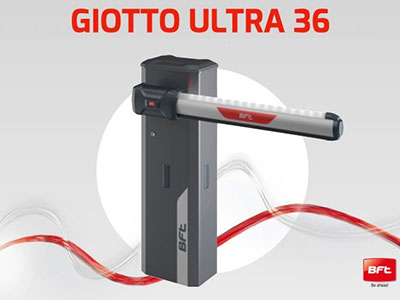 Новый шлагбаум BFT Giotto Ultra 36 для интенсивного использования