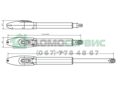 Автоматика для распашных ворот Steelon SW 300DC 