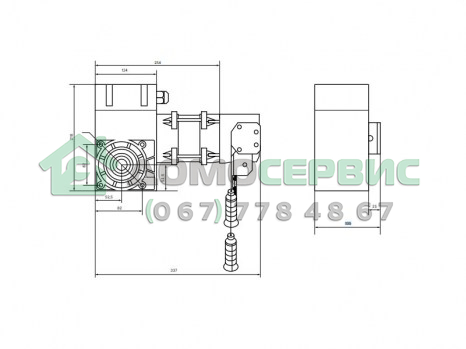 Автоматика для промышленных ворот Steelon IND 70DC